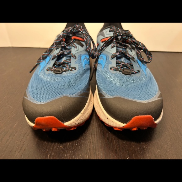 Saucony Ride 15 TR Running Shoes Sneakers Deep Sea/Lava Mens 10 - Picture 5 of 16